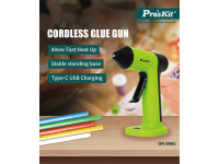 PROSKIT Pistola De Cola Quente 15W C/ Bateria PROSKIT Pistola De Cola Quente 15W C/ Bateria